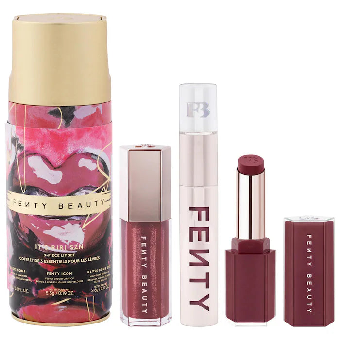 Fenty Beauty de Rihanna Set de labios de 3 piezas It's Riri Szn